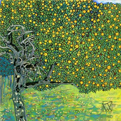 Gustav Klimt Art Klimt Com Picture Golden Apple Tree 1903